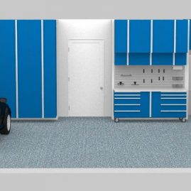 Blue Cabinets Garage Shreveport